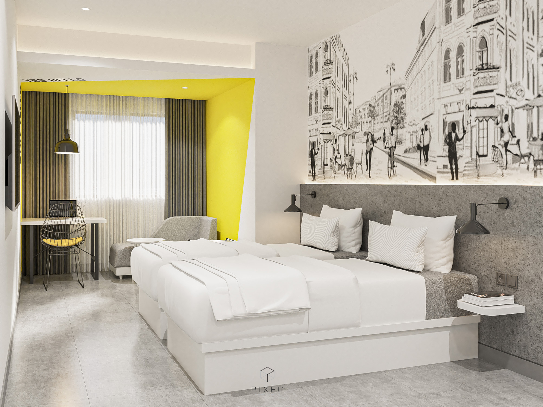 Yello Hotel Harbour Bay Batam Room Type - Yello Room