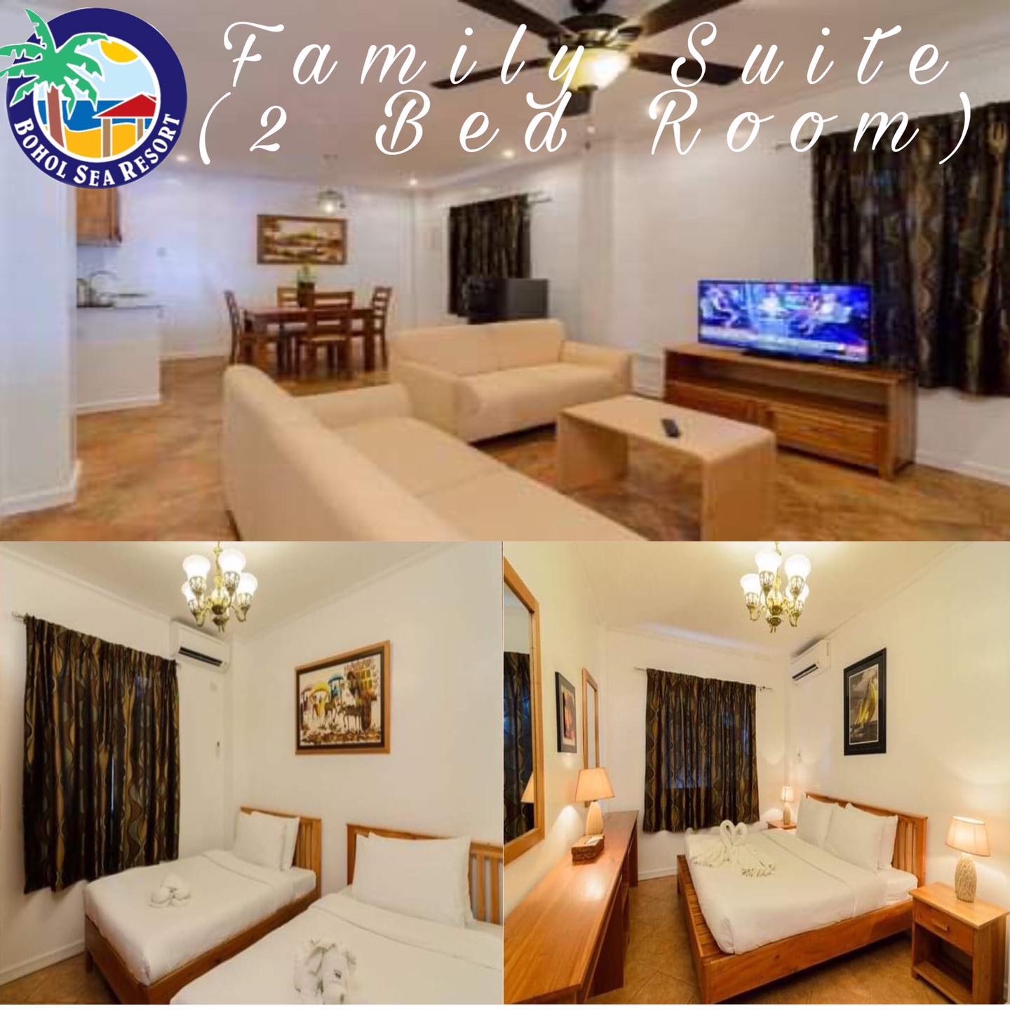 Bohol Sea Resort Room Type - Two-Bedroom Family Room