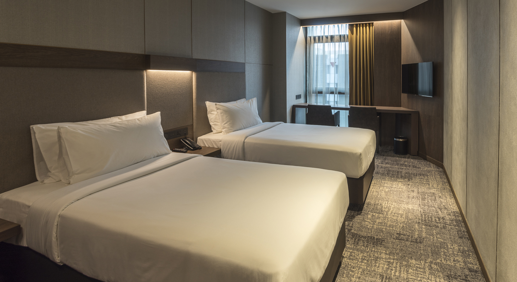 Oakwood Bencoolen Singapore Room Type - Deluxe Twin Room